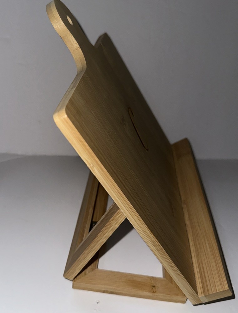 Bamboo Cookbook iPad Stand 10.5” x 10” Kitchenware