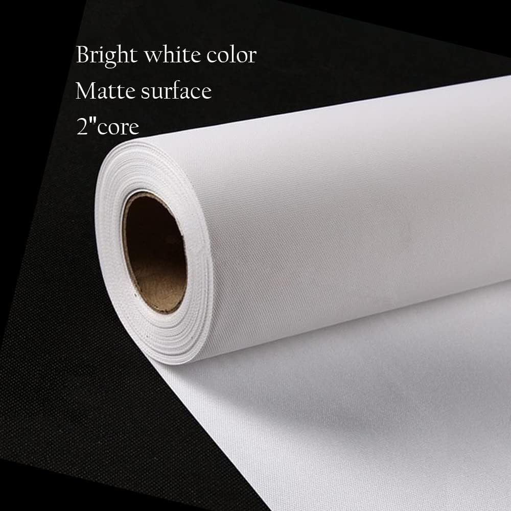 24" x 40ft Waterproof Matte Inkjet Canvas Roll White