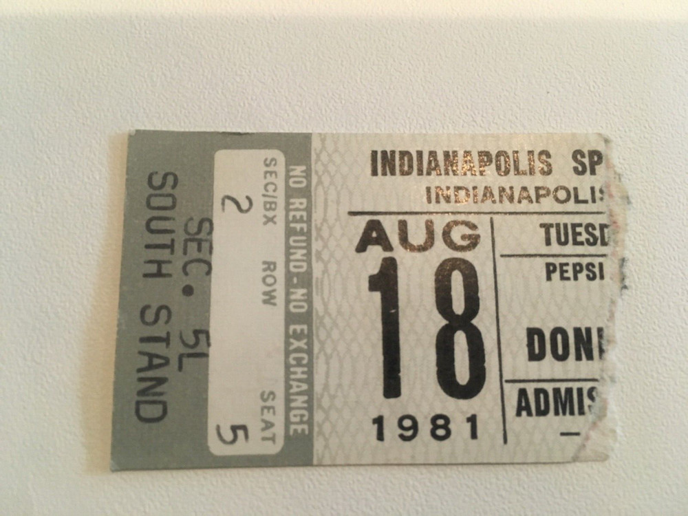 Donna Summer  Concert Ticket Stub 1981