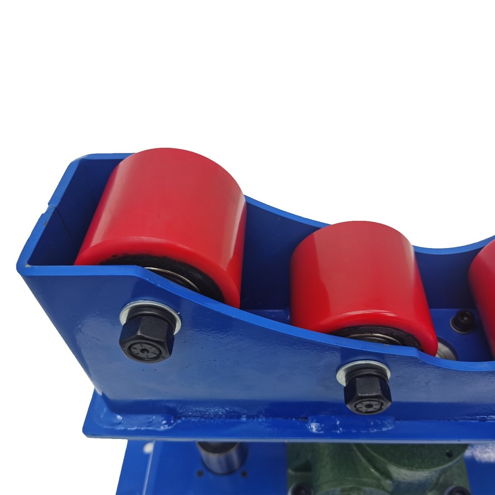 2-Pcs 1100Lbs Capacity Manual Roller Accurate Rolling Support Frame for Welding