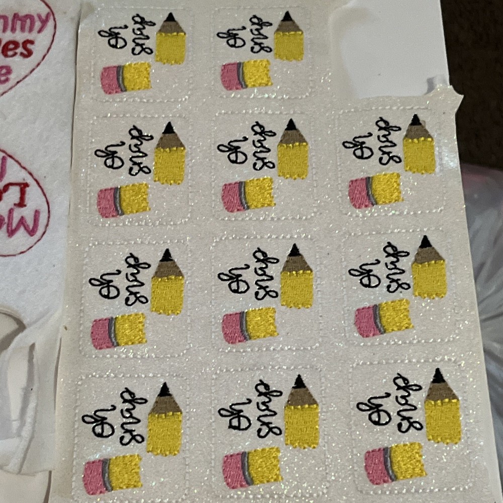 3 Sheets Of Bow Embellishments Random Uncut