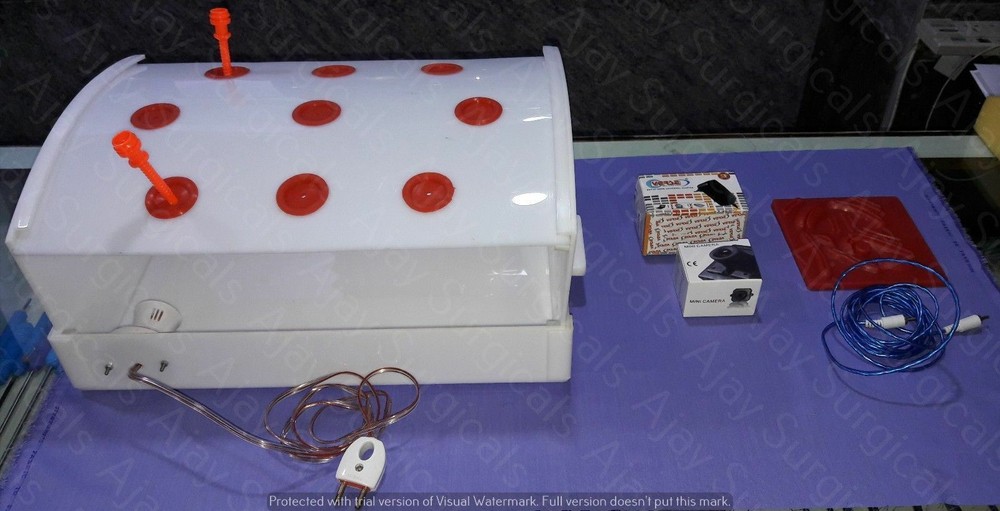 Laparoscopic Virtual Device Endoscopy Trainer Training Box 5mm Instrument Set