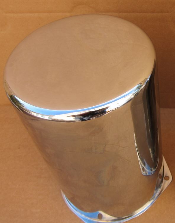 Lowrider Hydraulics tank & 3/8" plug, chrome, standard, 1 pack
