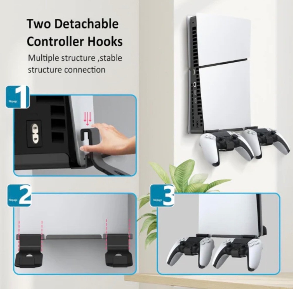 Wall Mount for 5 Slim Disc and Digital Edition, Control Holder Floating Mount