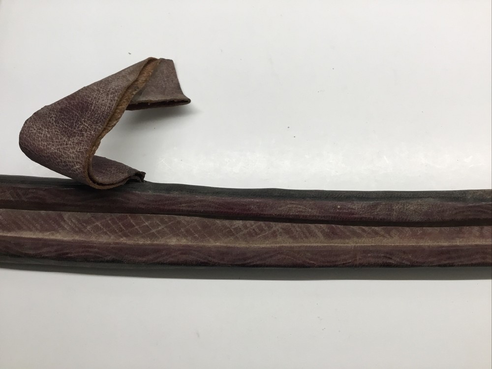 African Long Knife Sheath 19” Thin, Stiff Leather
