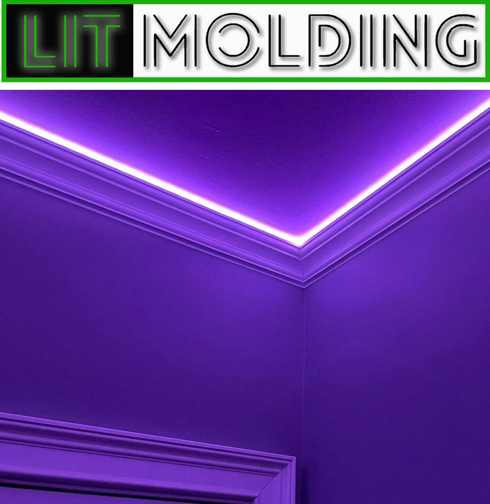 LED Indirect lighting Crown Molding, Music sync, Alexa, Google, & remote control