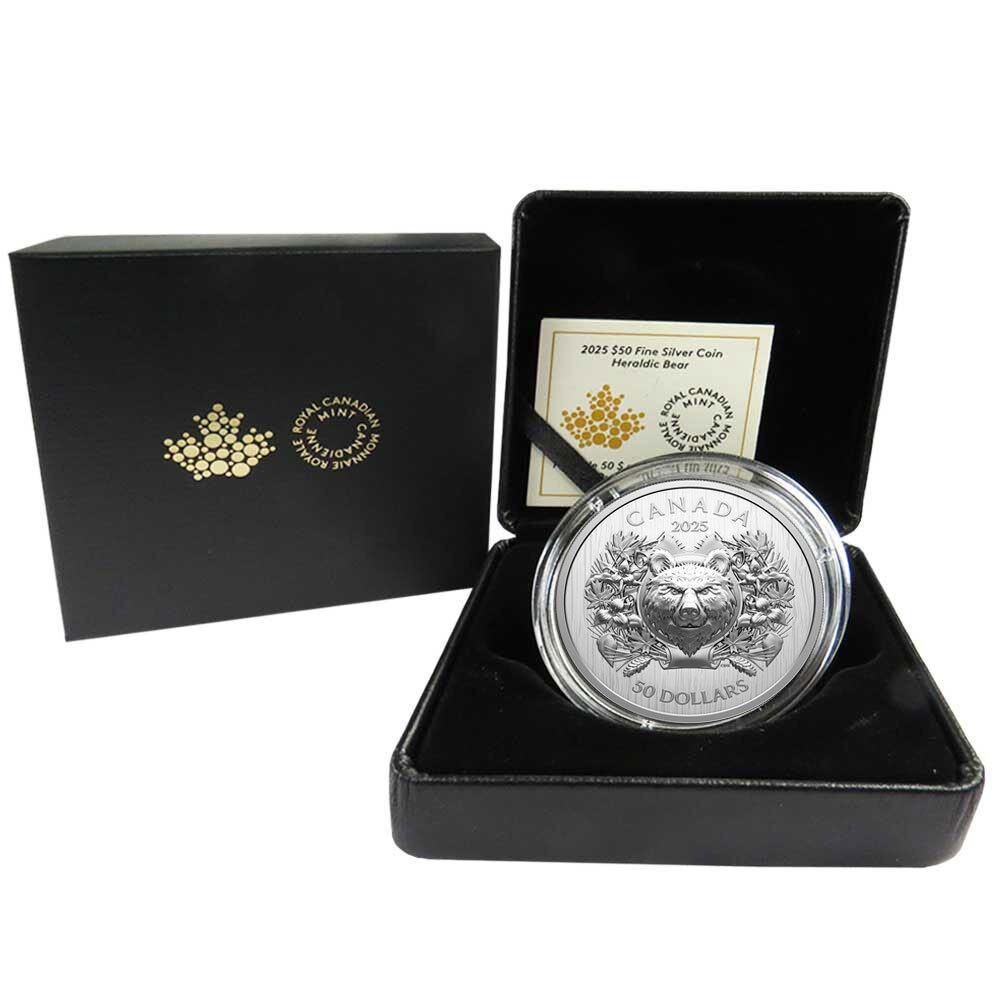 Canada 2025 $50 Proof Silver Heraldic Bear w/ OGP & COA