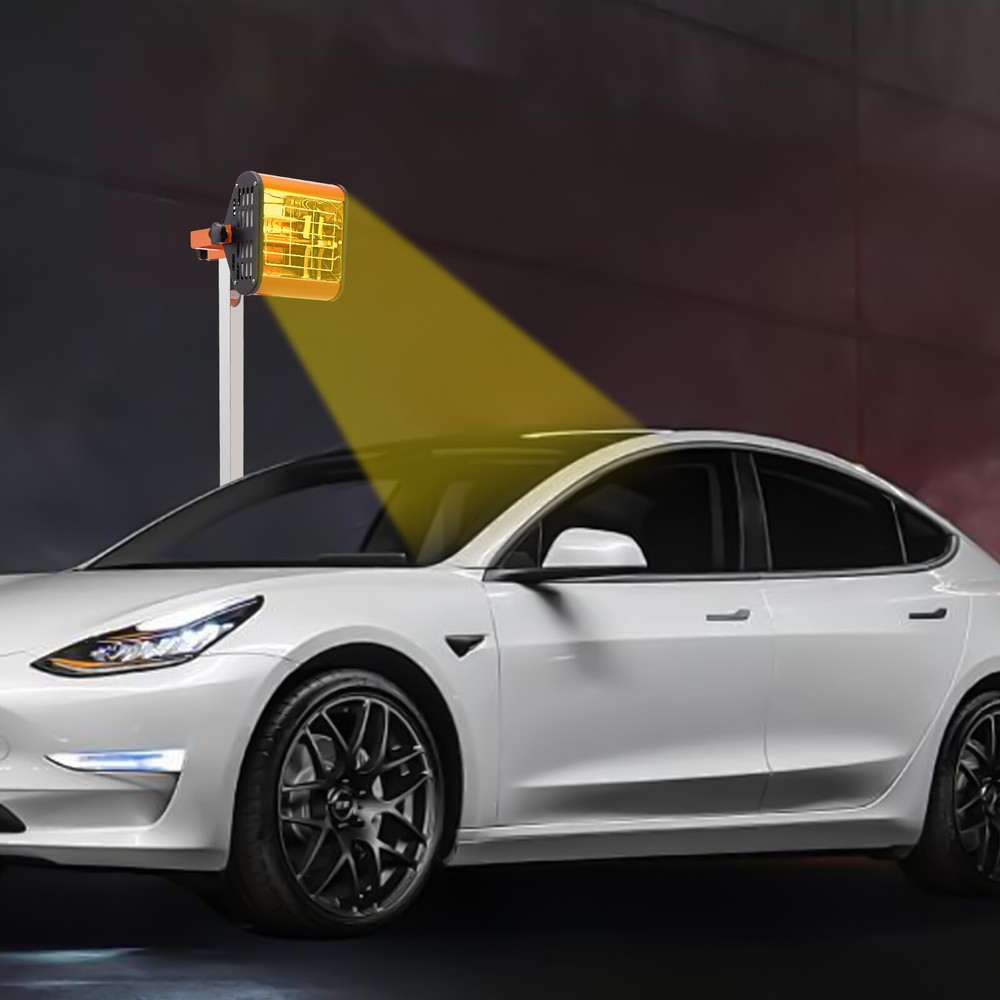 800W Infrared Paint Curing Lamp with Adjustable Height & Timer