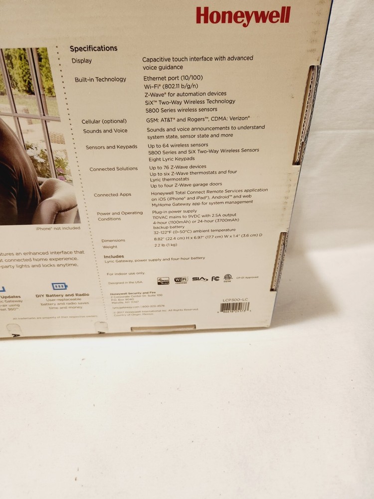 Honeywell Lyric Gateway Security And Home Control System