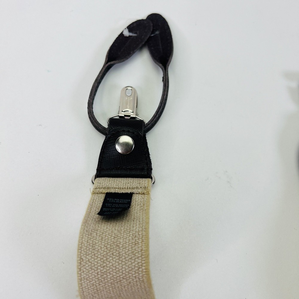 Men's Warehouse Suspenders Adjustable Beige