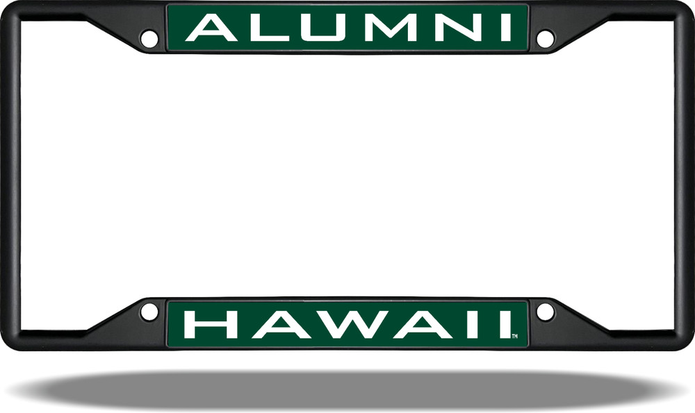 Hawaii ALUMNI Black License Plate Frame