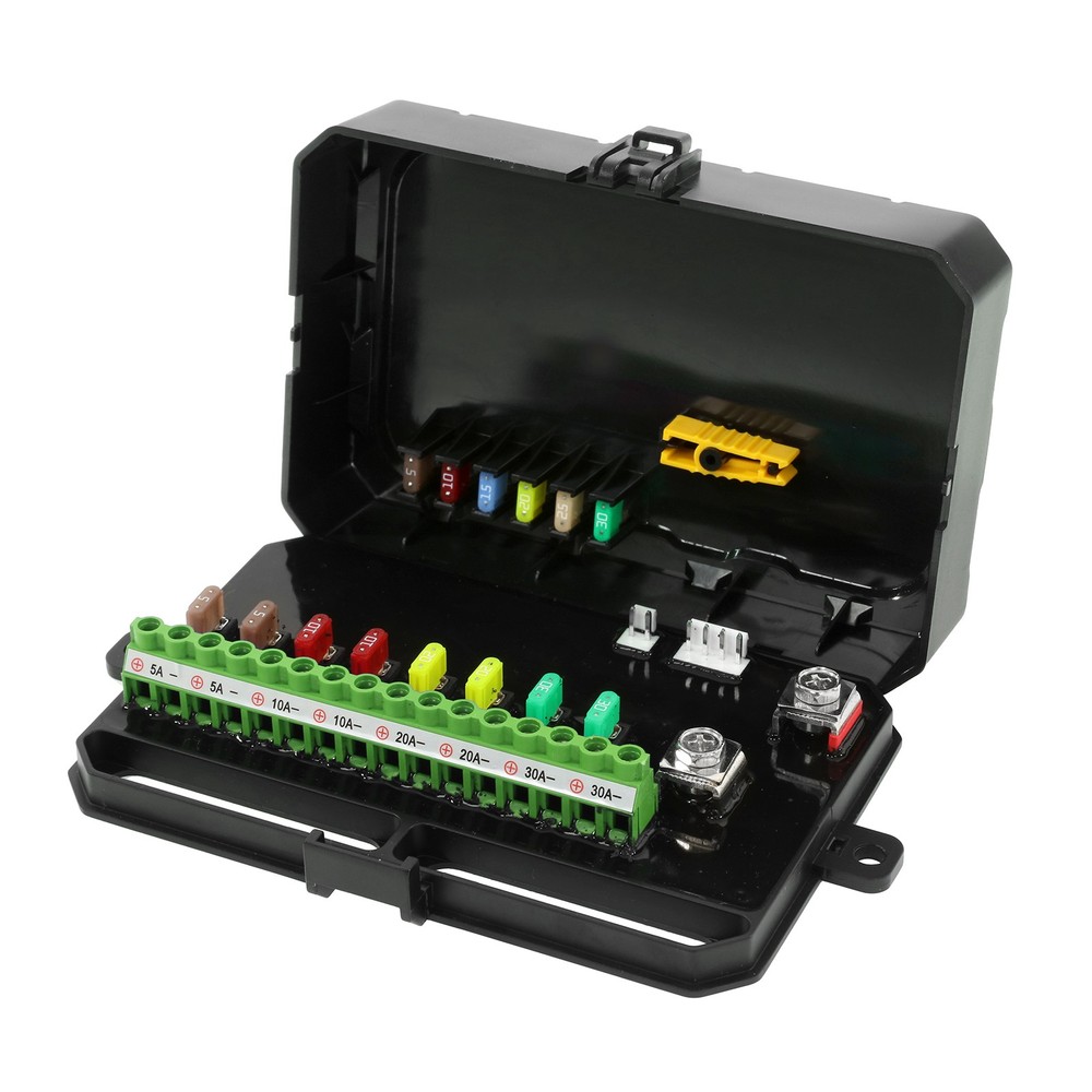 AUXBEAM 8 Gang Switch Panel On-Off LED Light Bar Circuit Control System Kit BLUE