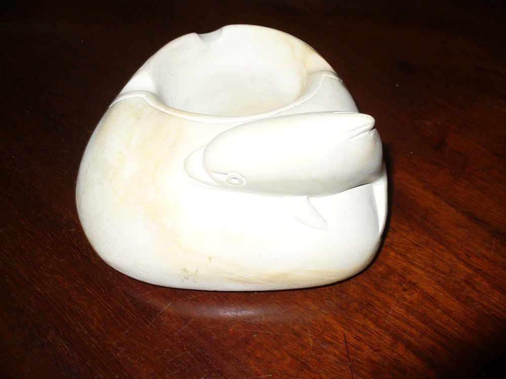 Stone Dolphin Ashtray