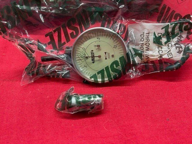 INSIZE 2386-006 Large Range Dial Test Indicator, 0-0.06"