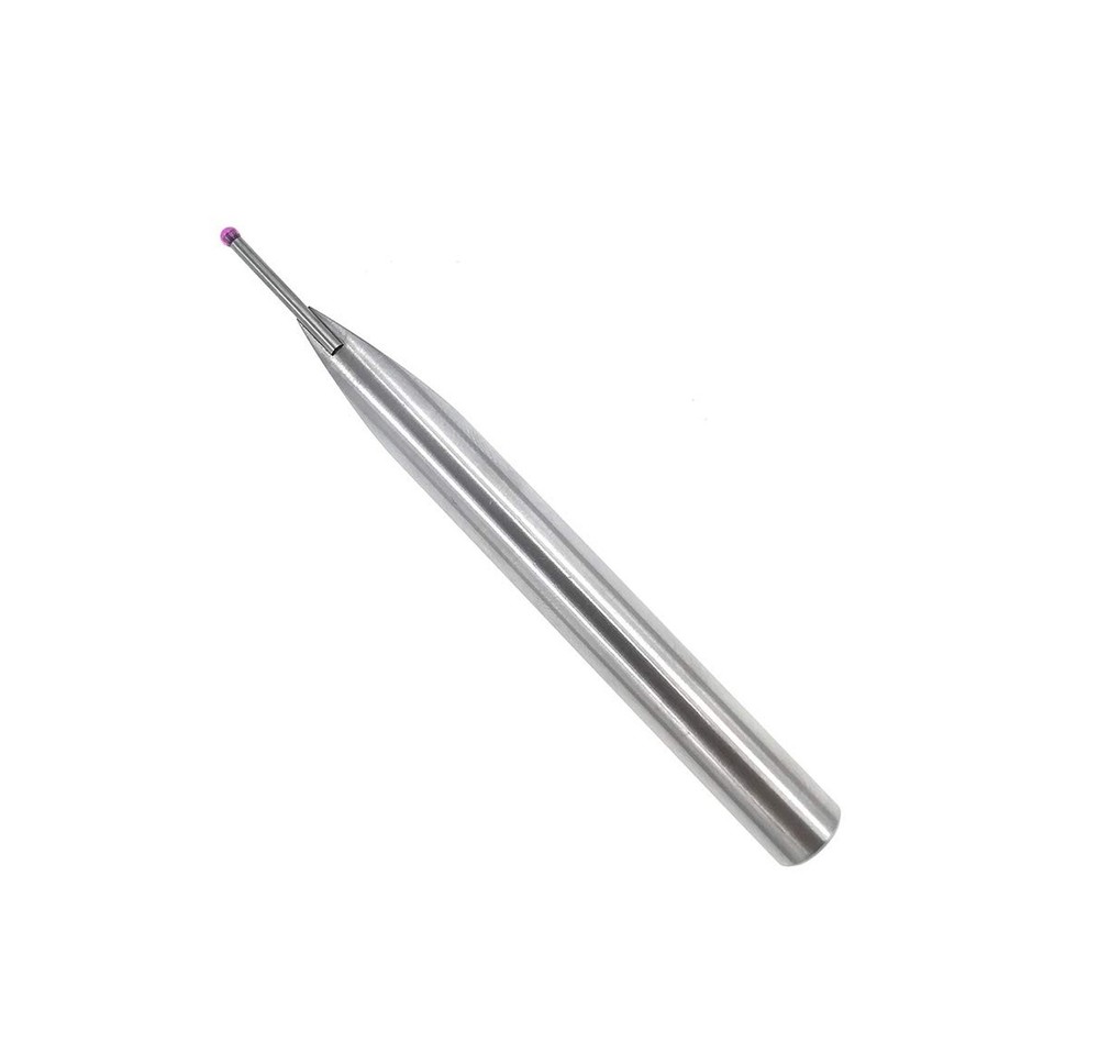Ball Tip Probe Insert 2mm Diameter Ruby Ball Tips 8mm Diameter Shank 80mm Len...