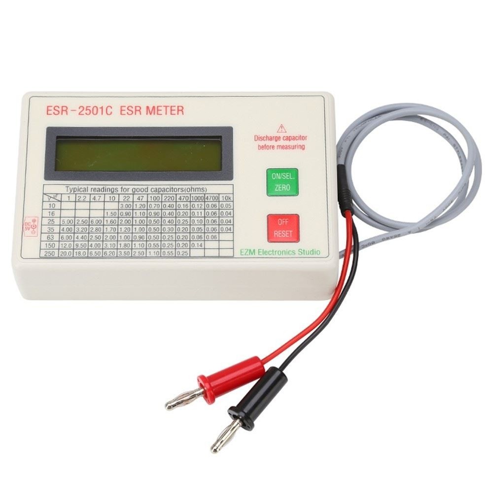 ESR2501C Capacitor Tester Test in Circuit Capacitance Meter