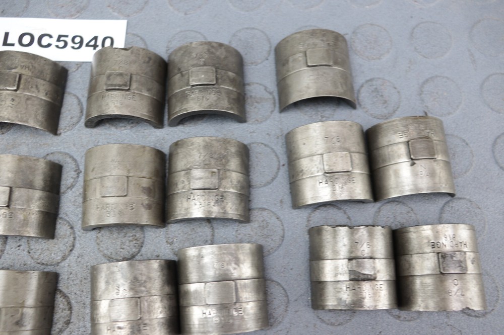 HARDINGE ( 7/8'' ROUND ) B16 COLLET PADS READ DESCRIPTION ! LOC5940