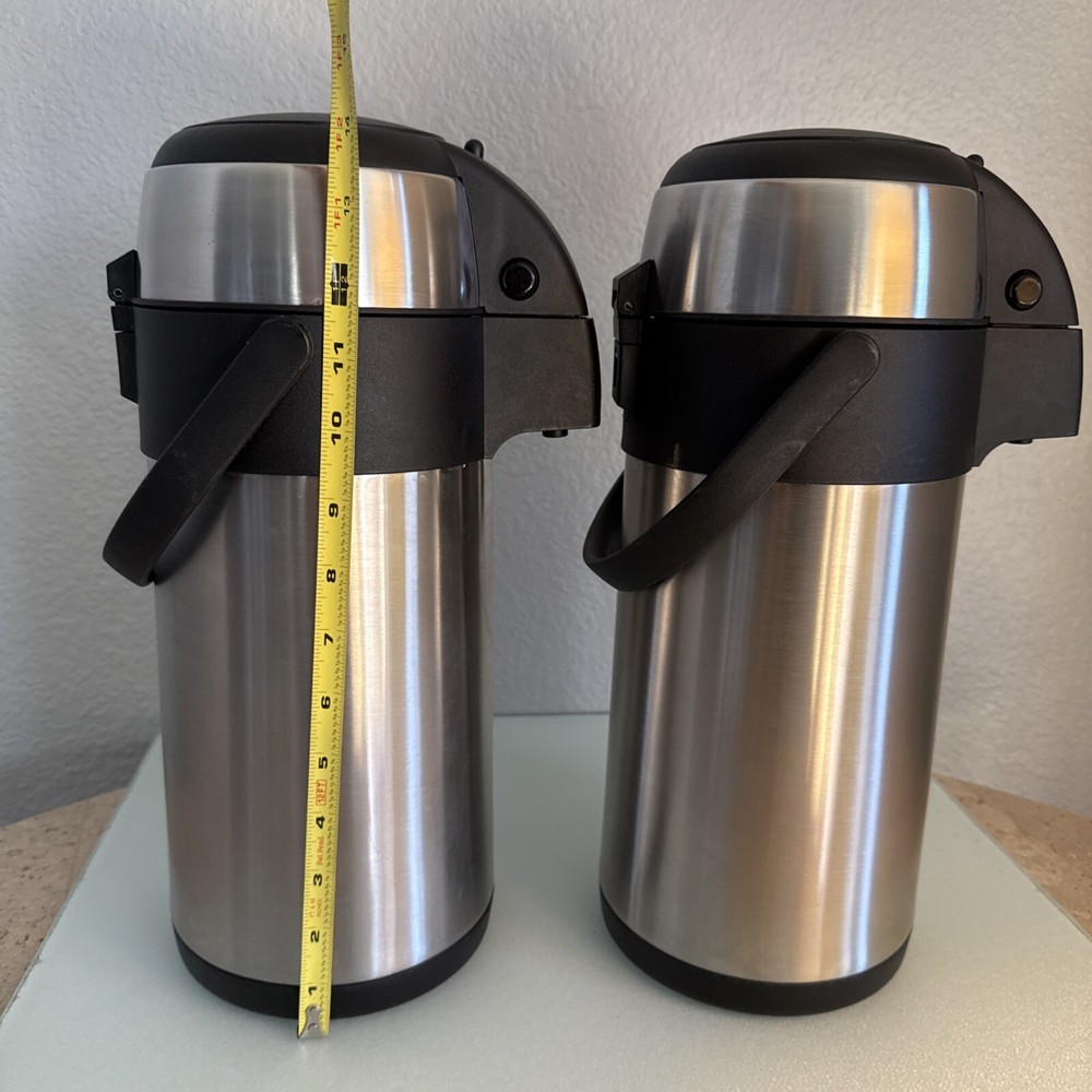 Two hot beverage, carafe servers, Unbranded