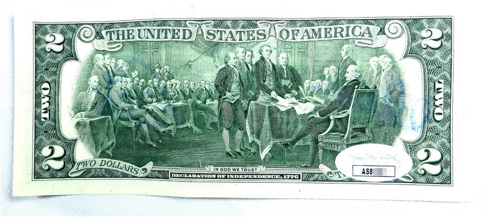 Cheech Marin Tommy Chong Dual Signed Autographed $2 Bill Cheech & Chong JSA