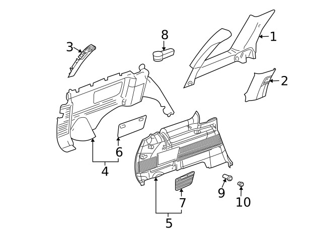 Genuine GM Window Molding 25941432