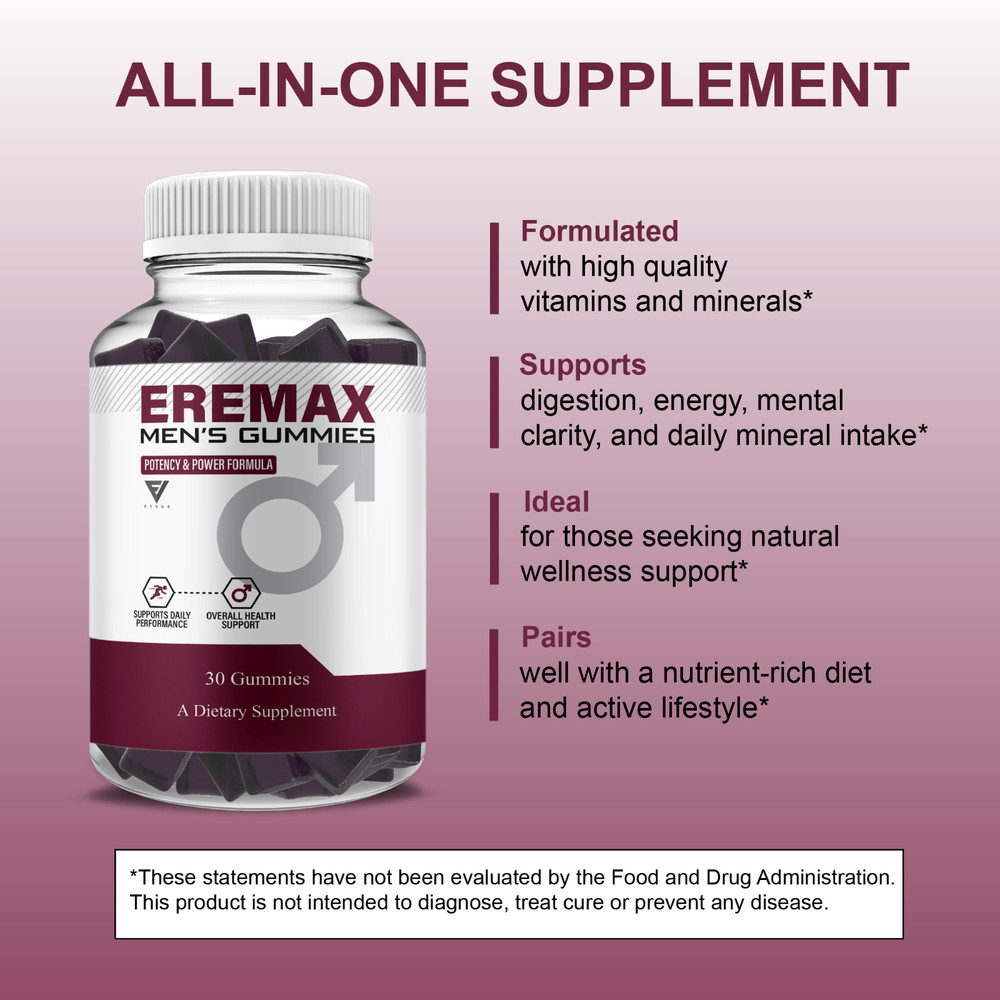 (2 Pack) Eremax Performance Gummies, Eremax Advanced Formula (2 Month Supply)