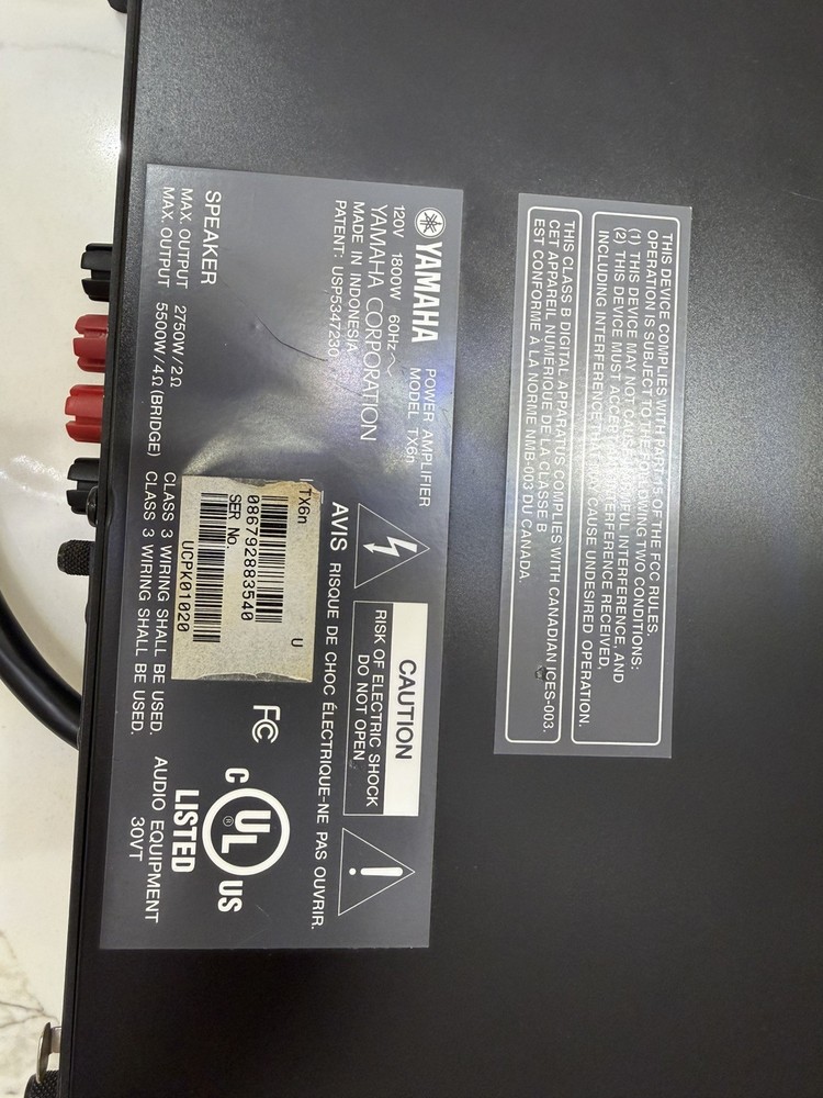 Yamaha TX6n Power amp , DSP and network control technologies