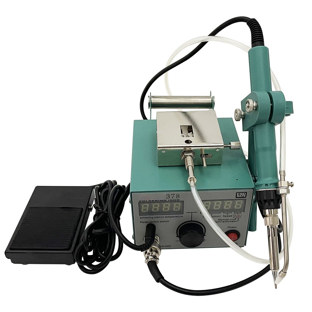 Semi-automatic Feeding Tin Spot Welding Machine Soldering Table 110V 80W
