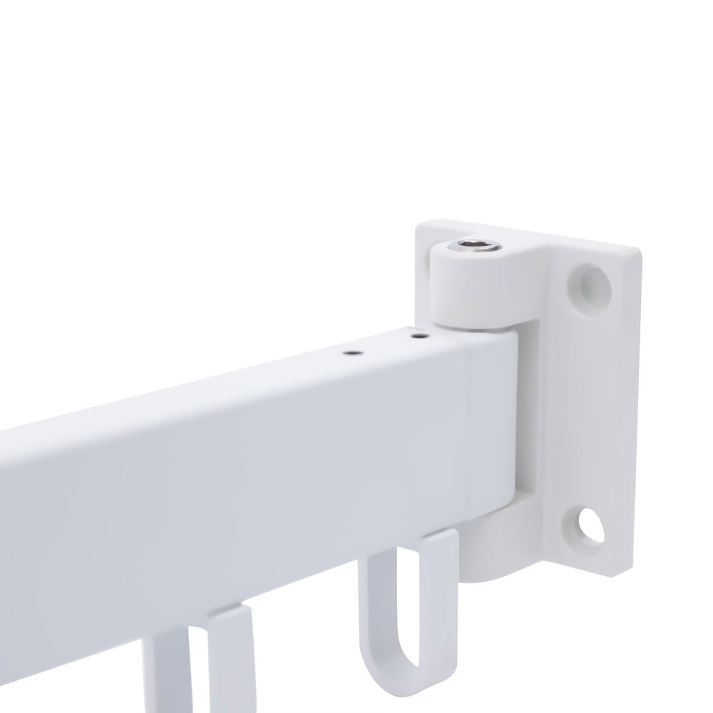 Wall Mounted Laundry Clothes Storage Drying Rack Retractable Tri-Folding Hanger
