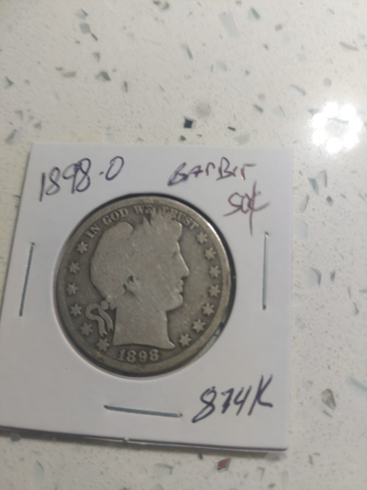 1898 O Barber Half Dollar