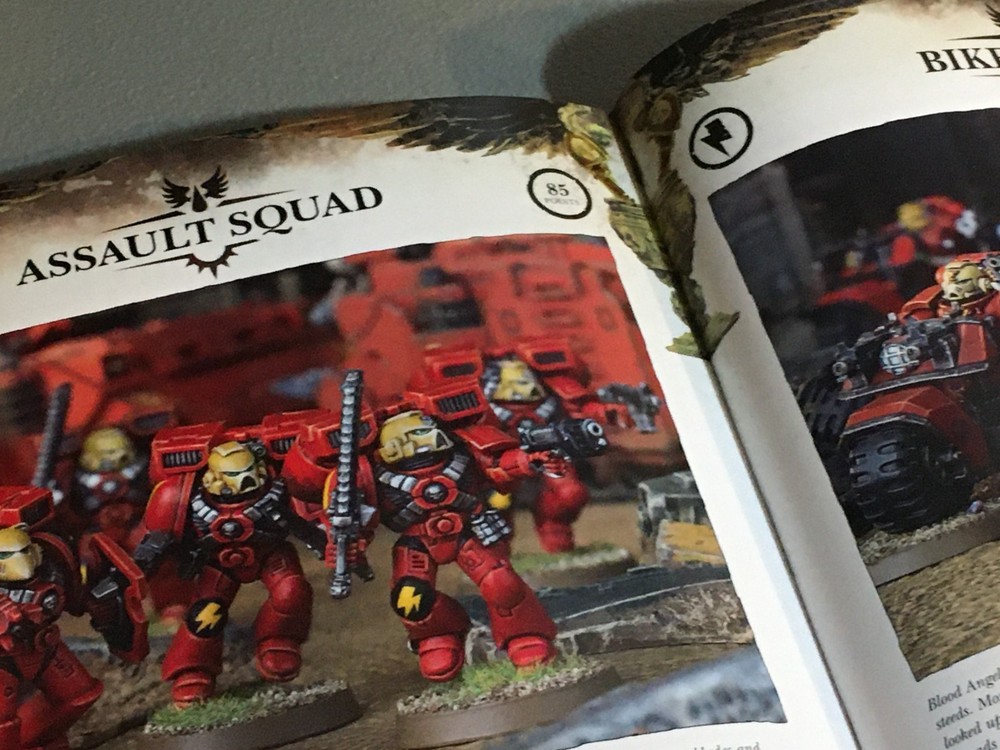 BOOK WARHAMMER 40K CODEX BLOOD ANGELS HB USED HARDBACK