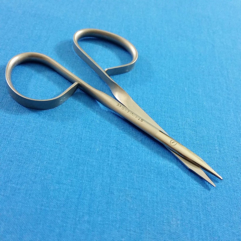 O.R GRADE RIBBON TYPE HANDLE STEVENS TENOTOMY MICRO SURGERY SCISSORS 4" STRAIGHT
