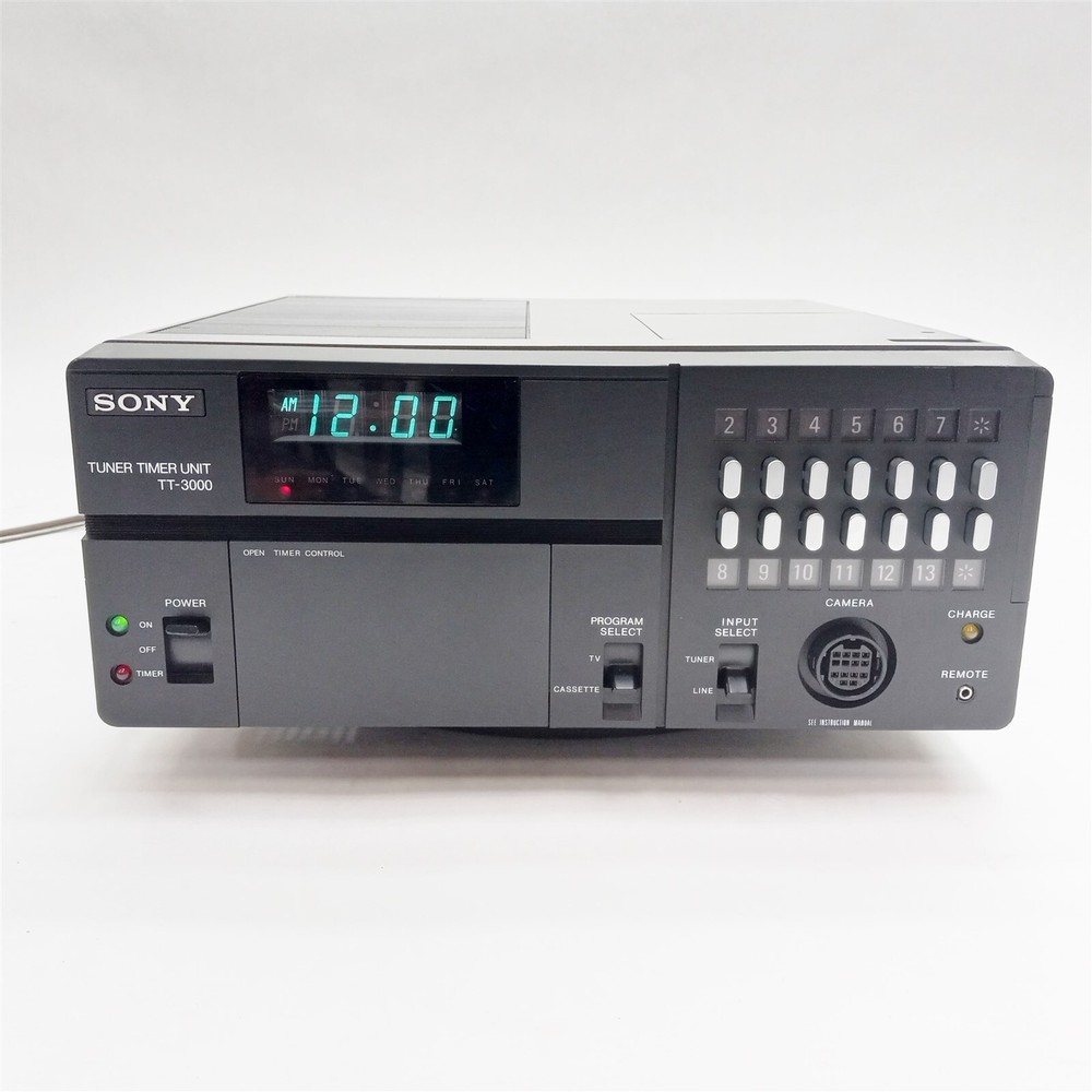 Sony TT-3000 Portable Programmable Digital Cassette Tuner Timer Unit Clock