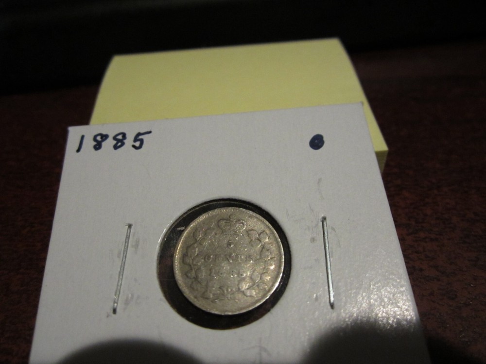 1885 - Canada 5 cent - Silver Canadian nickel