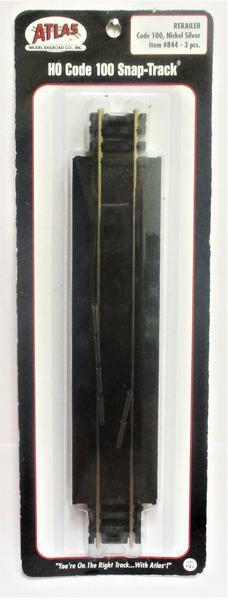Atlas #844  9" ReRailer Straight Track HO Scale Code 100  (3 pcs)