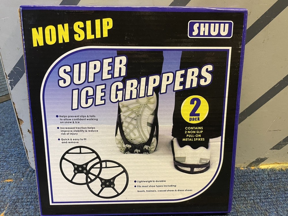 Shoe Ice Grips Pull On Spikes For Snow & Ice