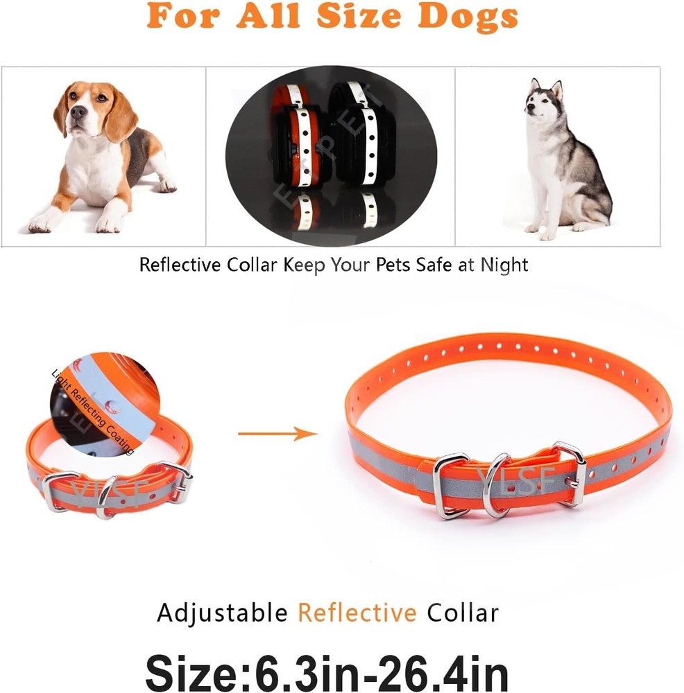 Safety-First Dog Collar Strap - Durable TPU Replacement for Training Collars