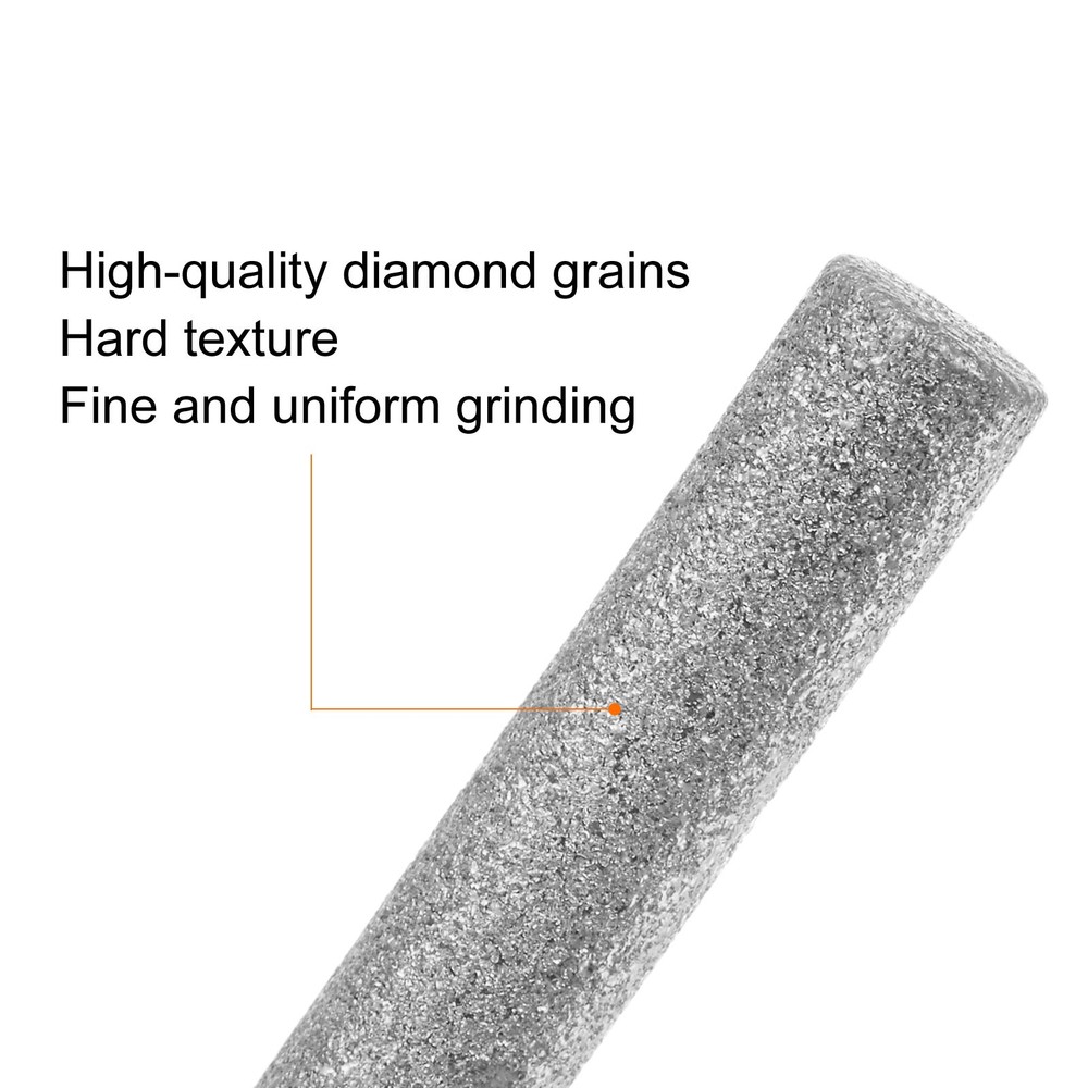 6pcs Diamond Coated Chainsaw Sharpener Bits 3/16" Chain Saw Grinder
