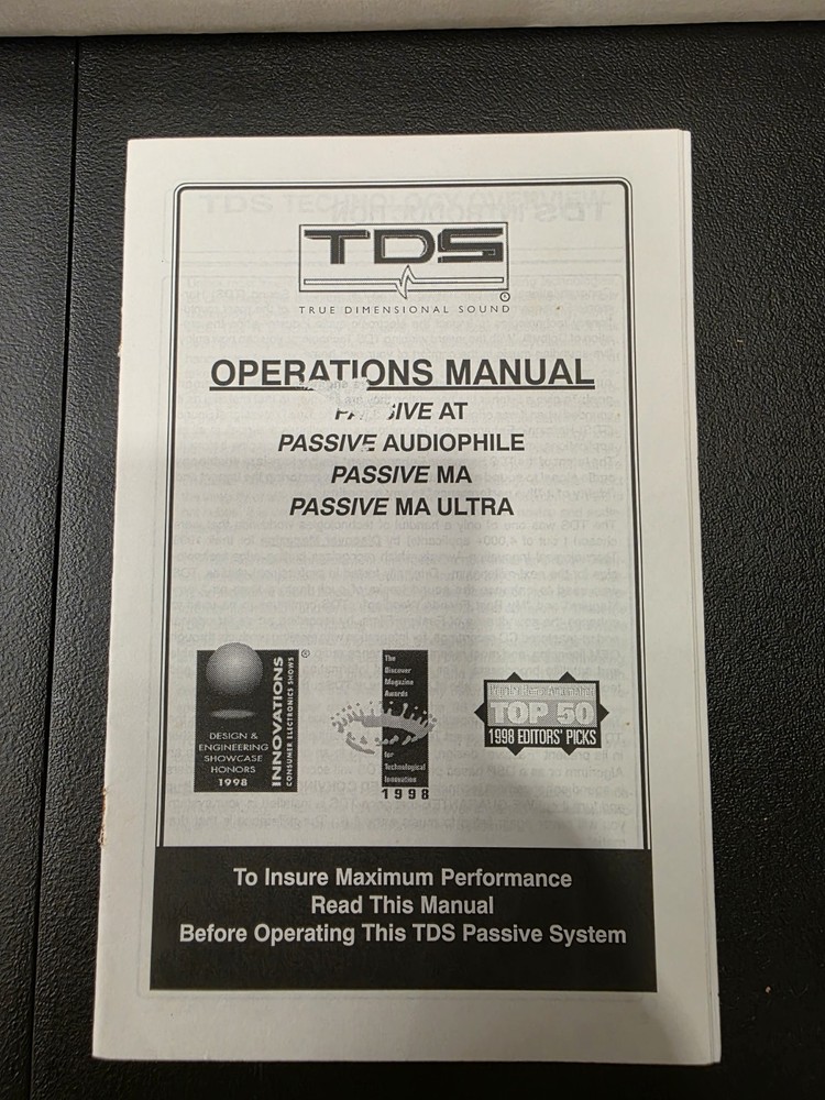 TDS PASSIVE SOUND PROCESSOR