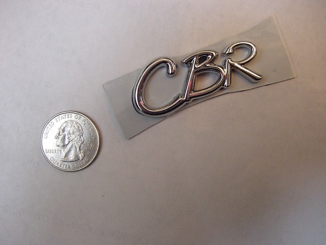 FORMULA BOAT CHROME EMBLEM " CBR " FOR HULL OR DASH INITIALS !