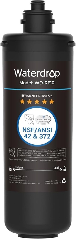 Waterdrop RF10 Replacement Filter Cartridge for 10UA/10UB UnderSink Water Filter