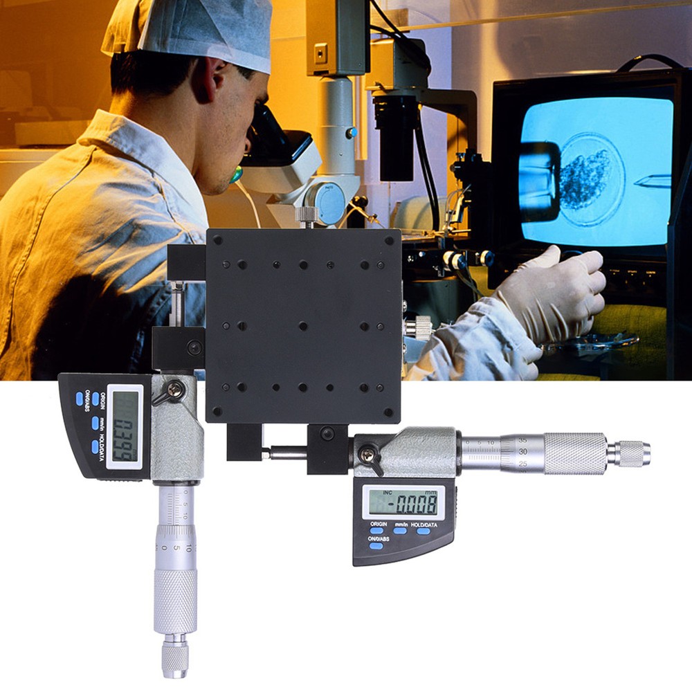 Micrometer Platform Digital 8x8cm 0.002mm Linear Stage Platform Accessory Part