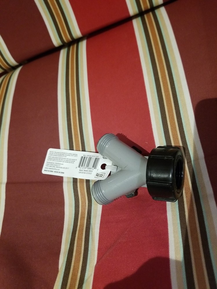 New PROJECT SOURCE ZINC Y SHUT-OFF CONNECTOR
