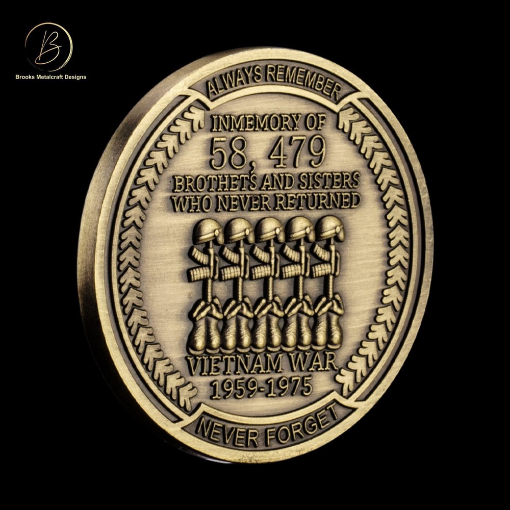 Vietnam Veteran Always Remember Challenge Coin