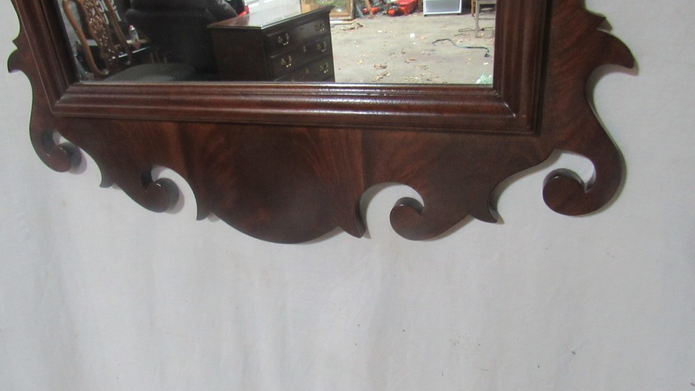 Drexel Chippendale Mirror Mahogany Wall Carved