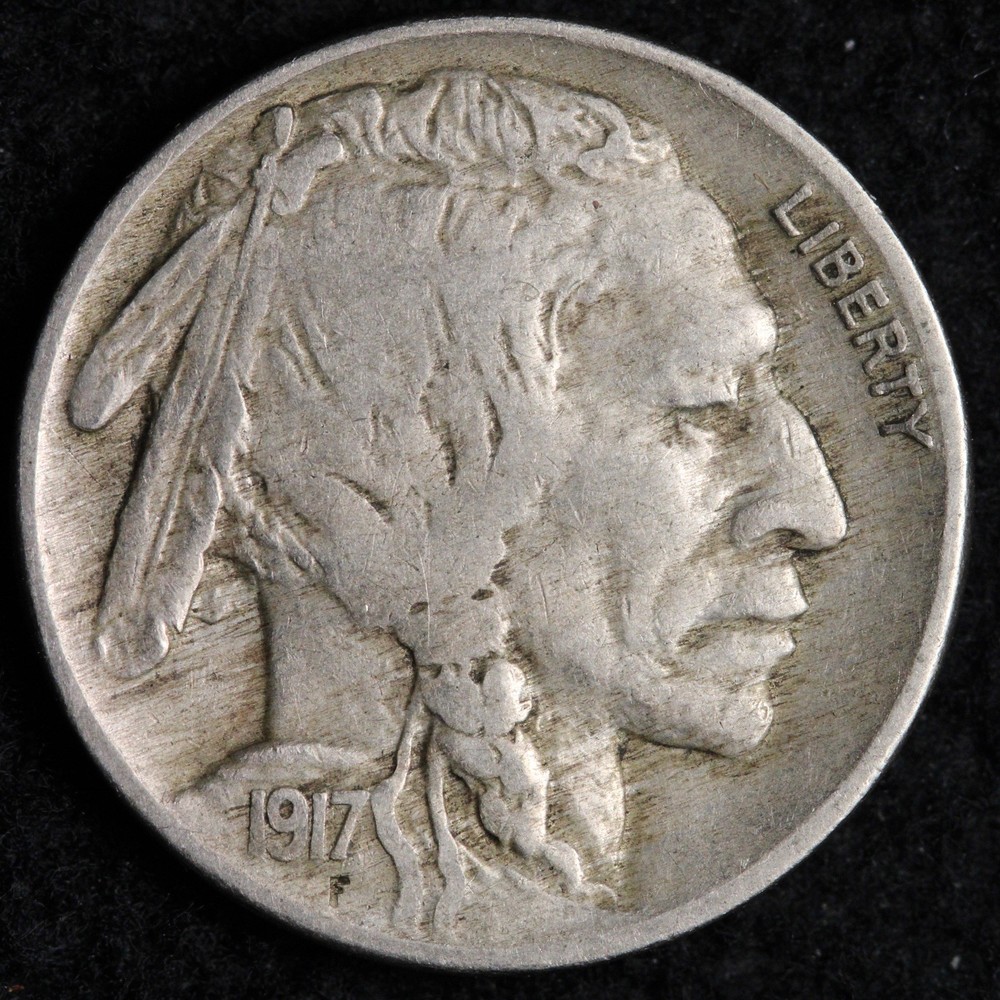 1917 Buffalo Nickel XF E210 QKZO