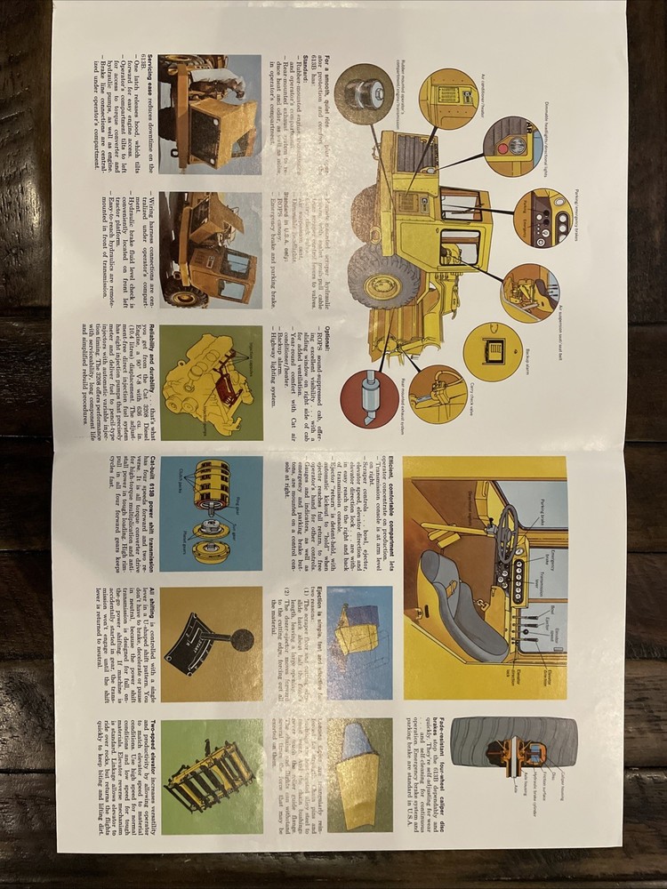 Caterpillar 613B Elevating Scraper Brochure ‘79