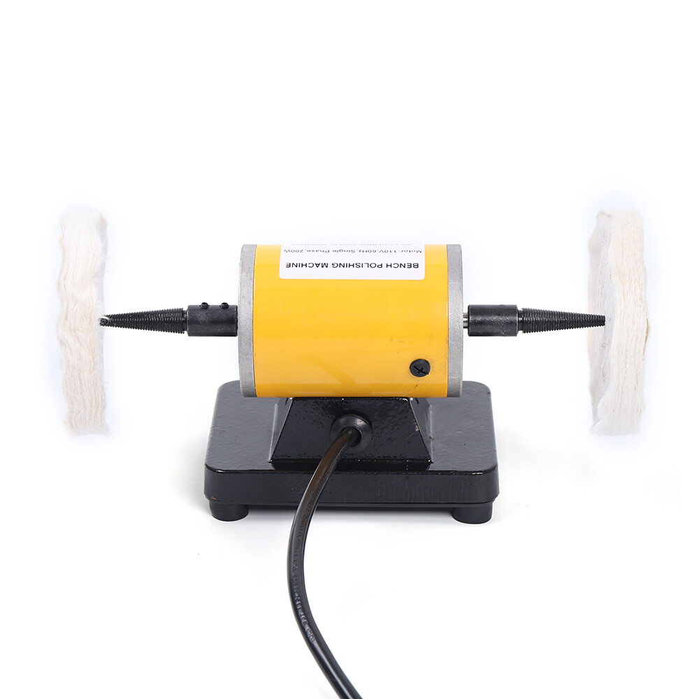 Pro Jewelry Bench Polisher Bench Lathe Polishing Buffing Machine Buffer Grinder