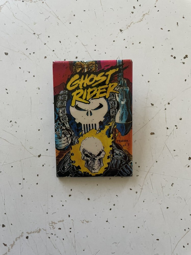 1991 Vtg Ghost Rider Pin 2x3