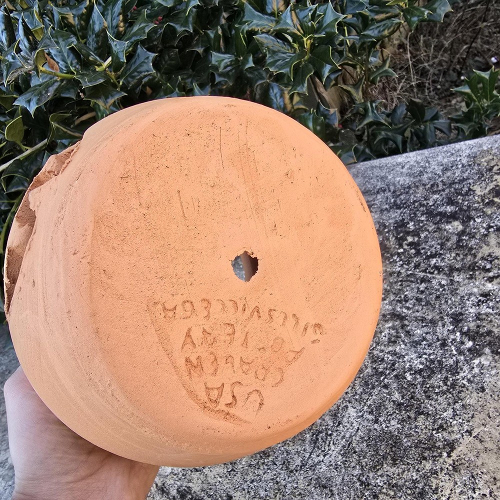 Small Handmade Craven Pottery Jack-o-lantern Planter Pot