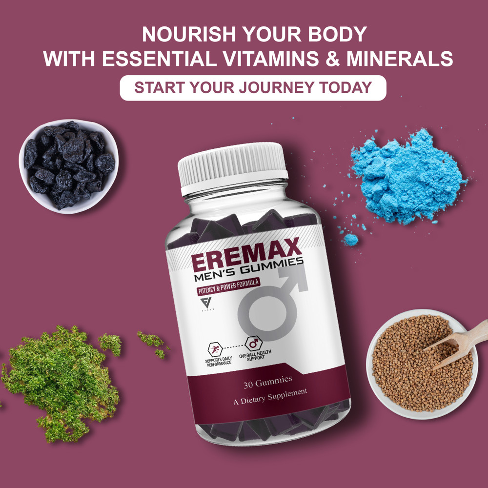 Eremax Performance Gummies, Eremax Advanced Formula (1 Month Supply)
